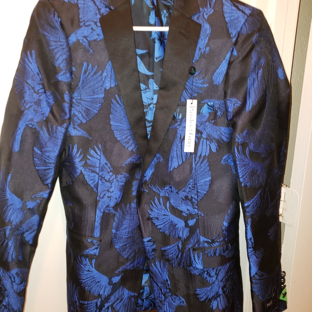 Paisley and Gray Formal Jacket